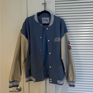 Aelfric Eden Blue and Gray Varsity Jacket